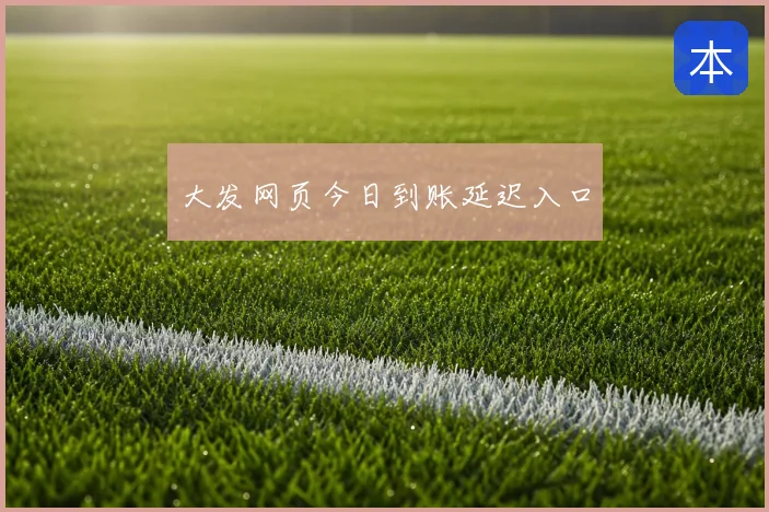 大发网页今日到账延迟入口